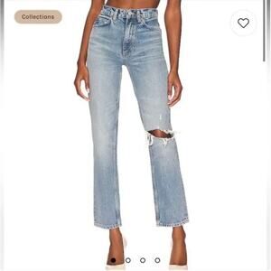 EUC $315 RE/DONE 70s Straight Jeans In Worn Medium Raf